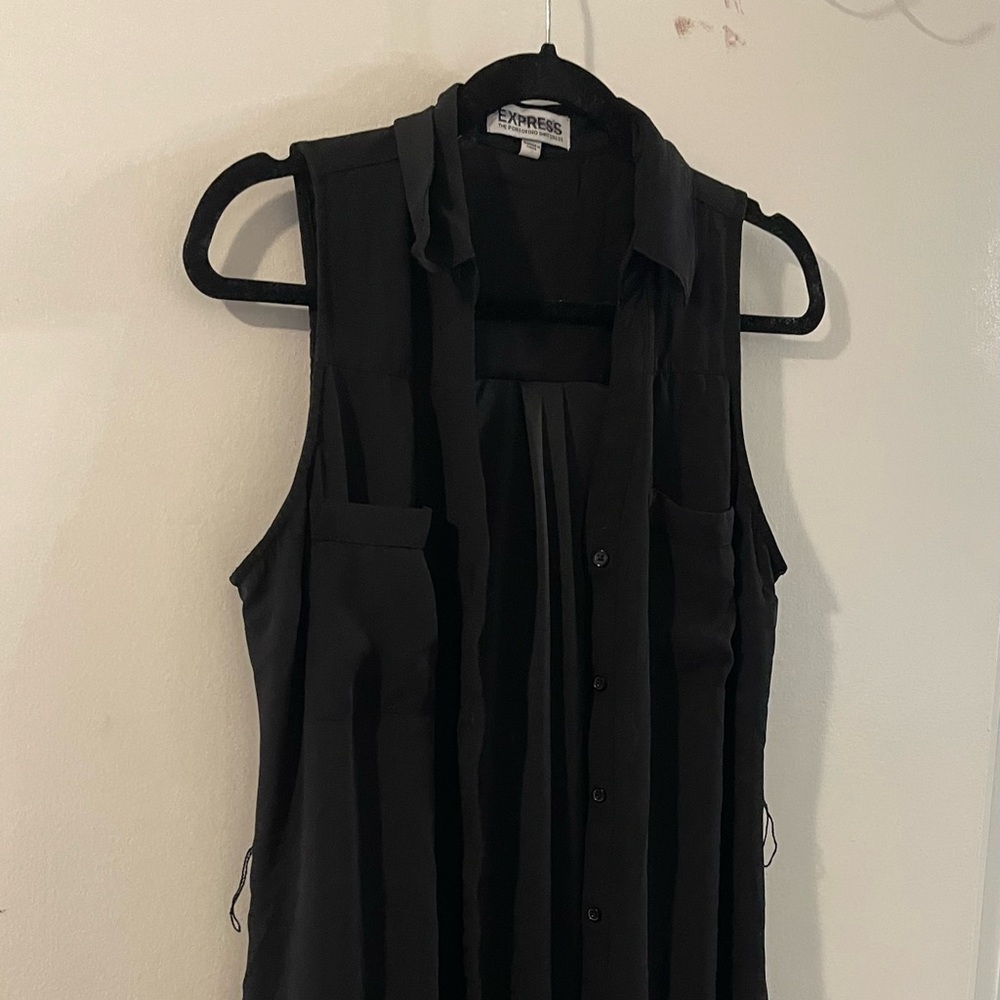 Black Express Button Up Dress (S)